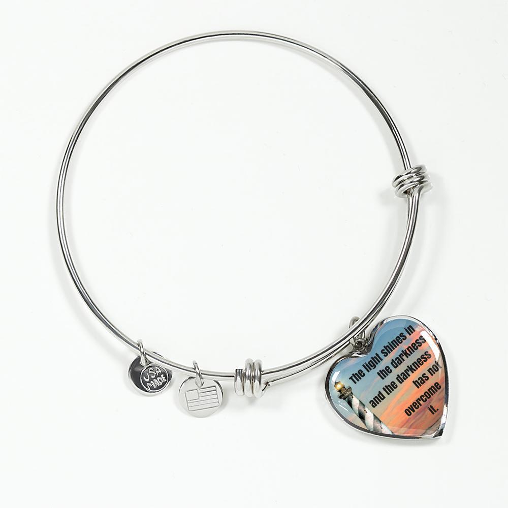 John 1:5 Heart Necklace