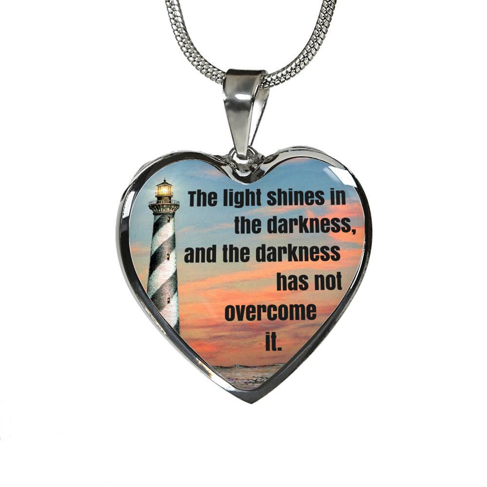 John 1:5 Heart Necklace