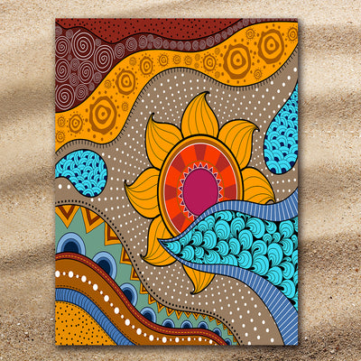 Sea, Sand & Sunflowers Extra Large Towel