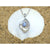 Kyanite Pendant with Mother of Pearl and White Topaz Stones - Only One Piece Created