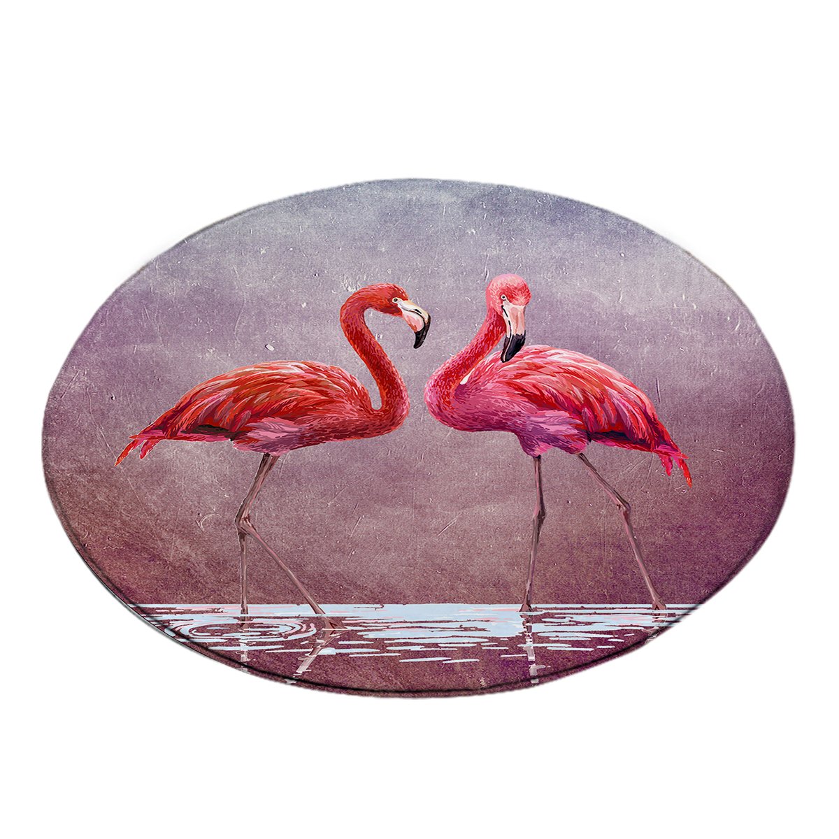 Ladies in Pink Round Area Rug