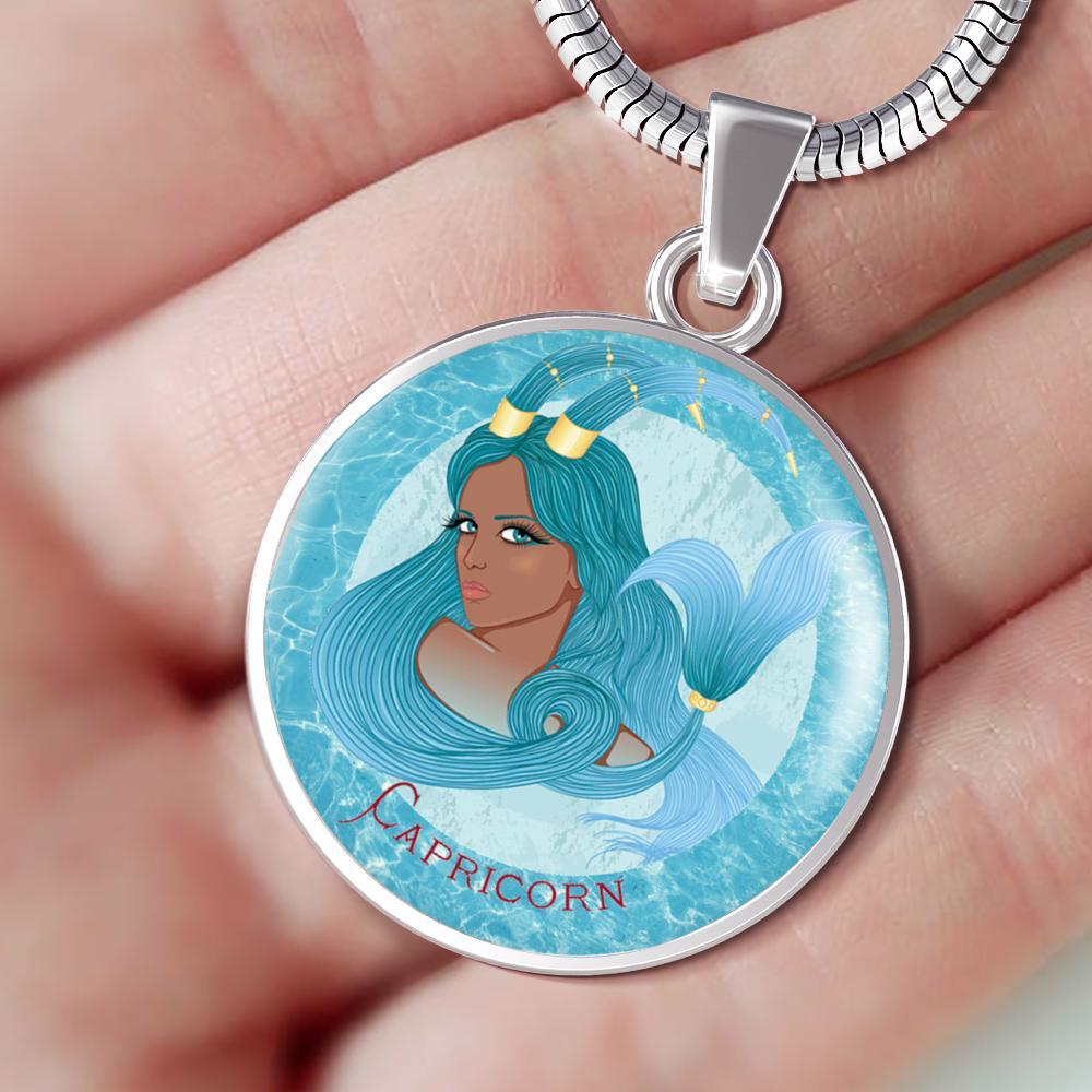 Lady Capricorn Necklace &amp; Bangle Bracelet