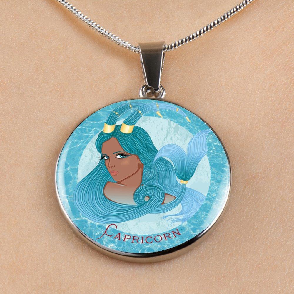 Lady Capricorn Necklace &amp; Bangle Bracelet