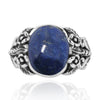 Lapis Lazuli Oxidized Silver Statement Ring