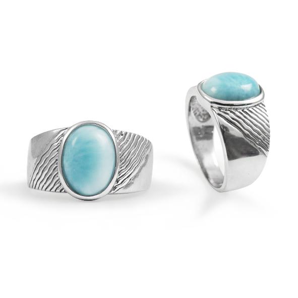 Larimar Gemstone Ring