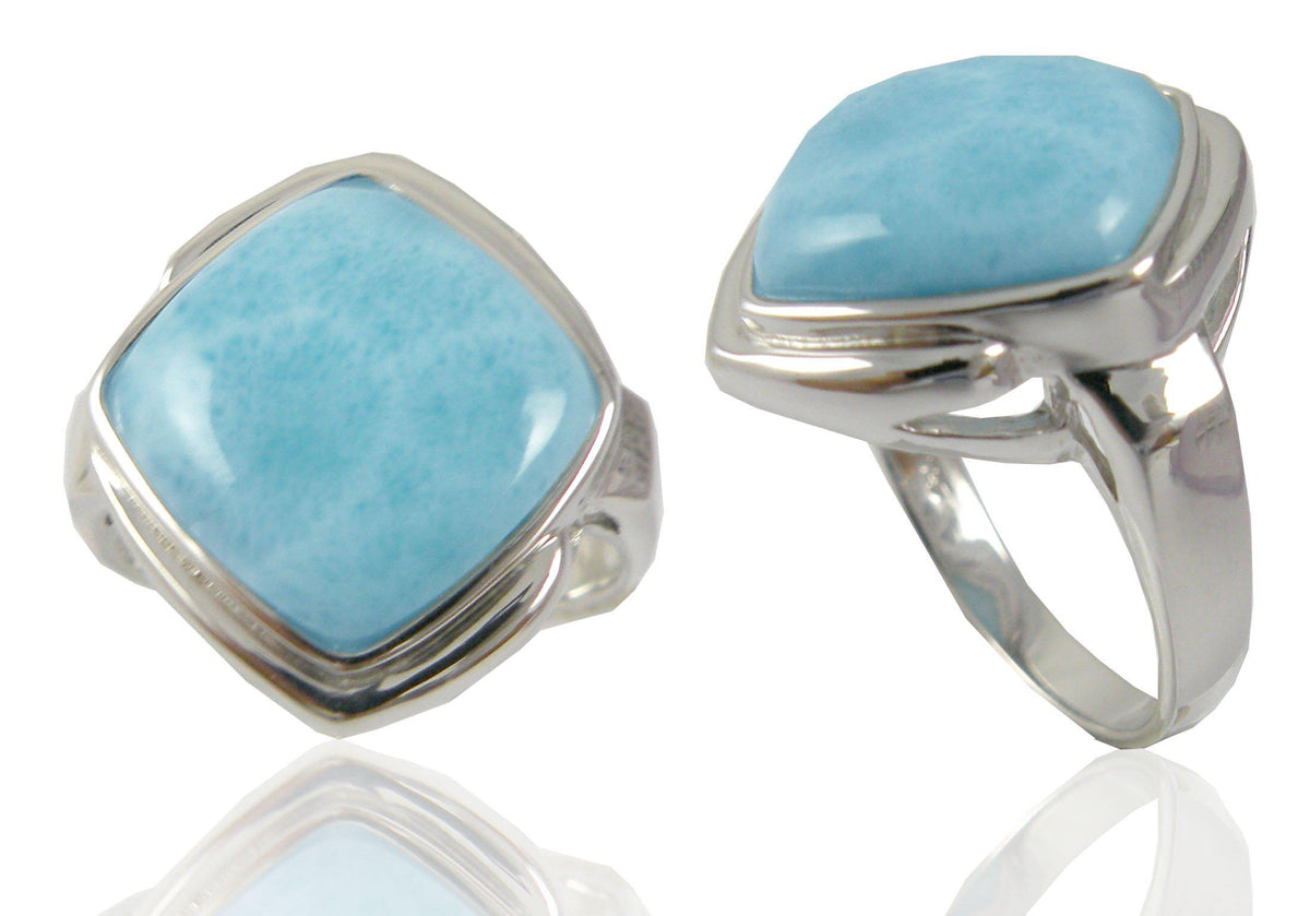 Larimar Gemstone Ring