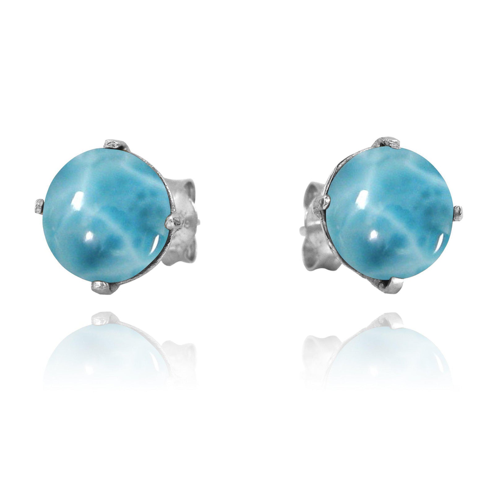 Larimar Stud Earrings