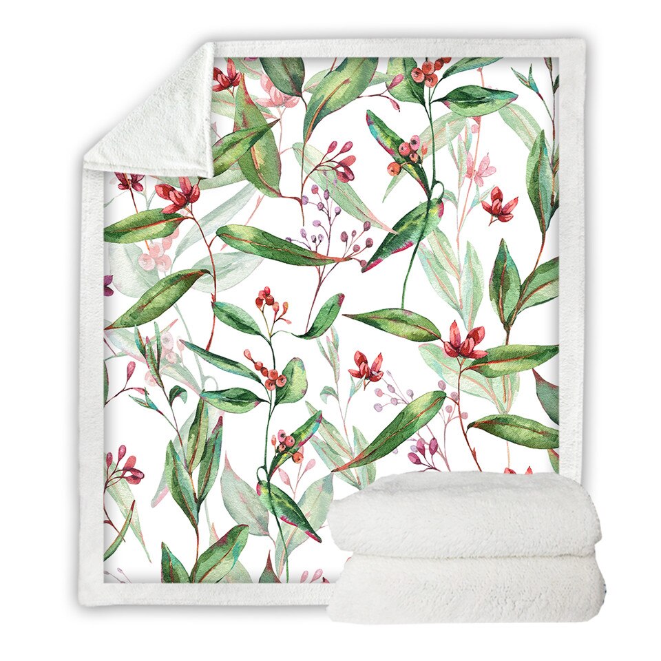 Delicate Fall Soft Sherpa Blanket