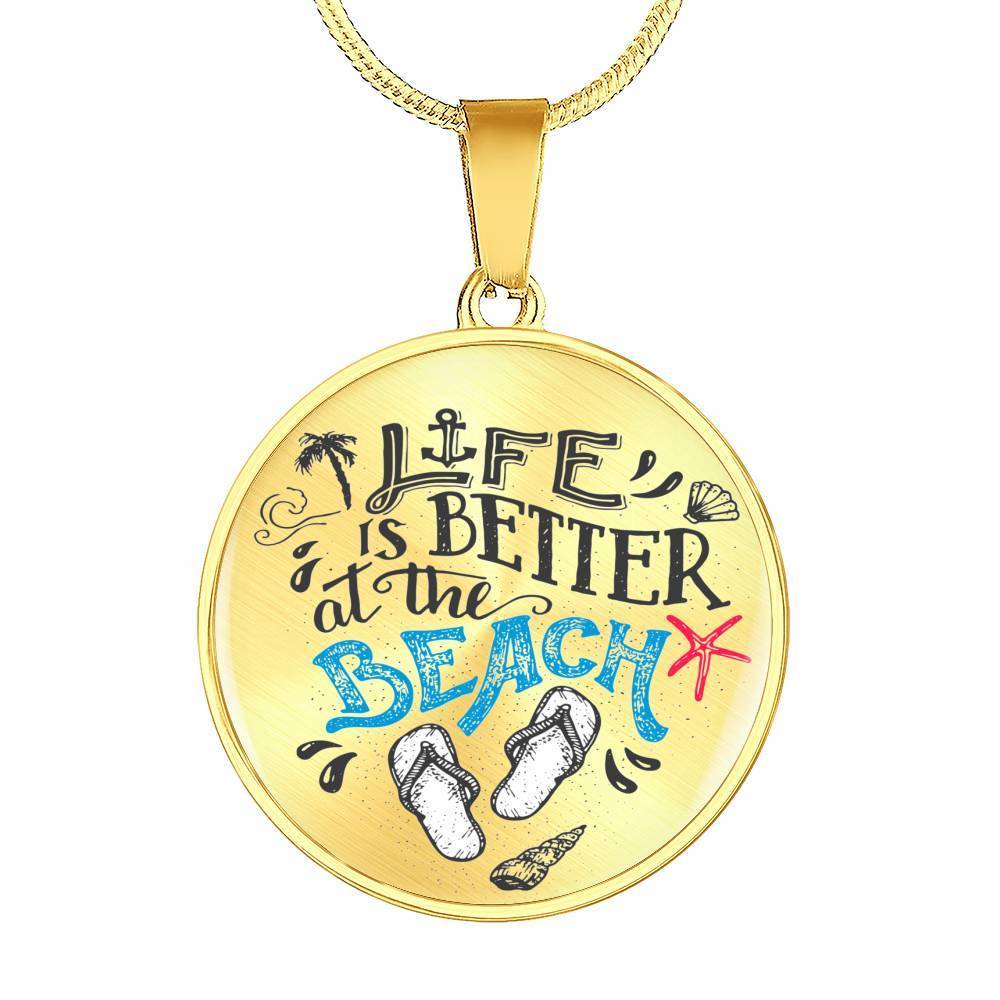 Life Is Better at the Beach Necklace