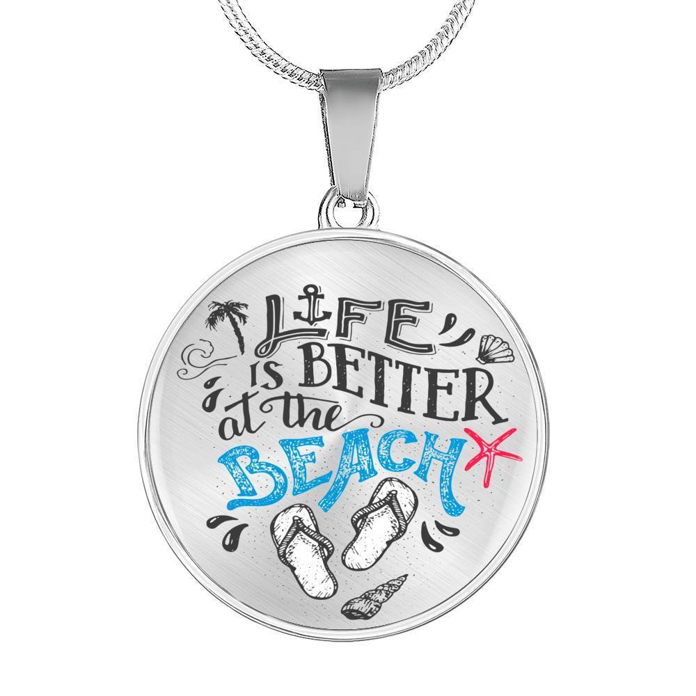 Life Is Better at the Beach Necklace