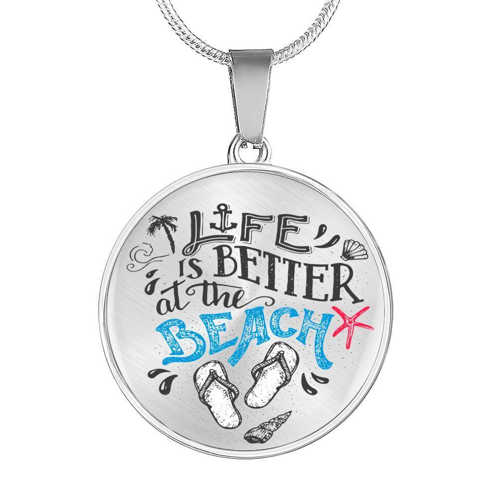 Life Is Better at the Beach Necklace