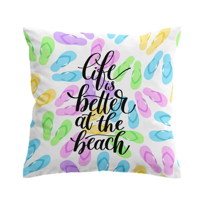 Life is Better in Flip Flops Pillow Cover