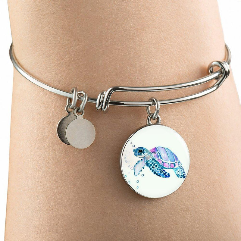Little Purple Sea Turtle Necklace