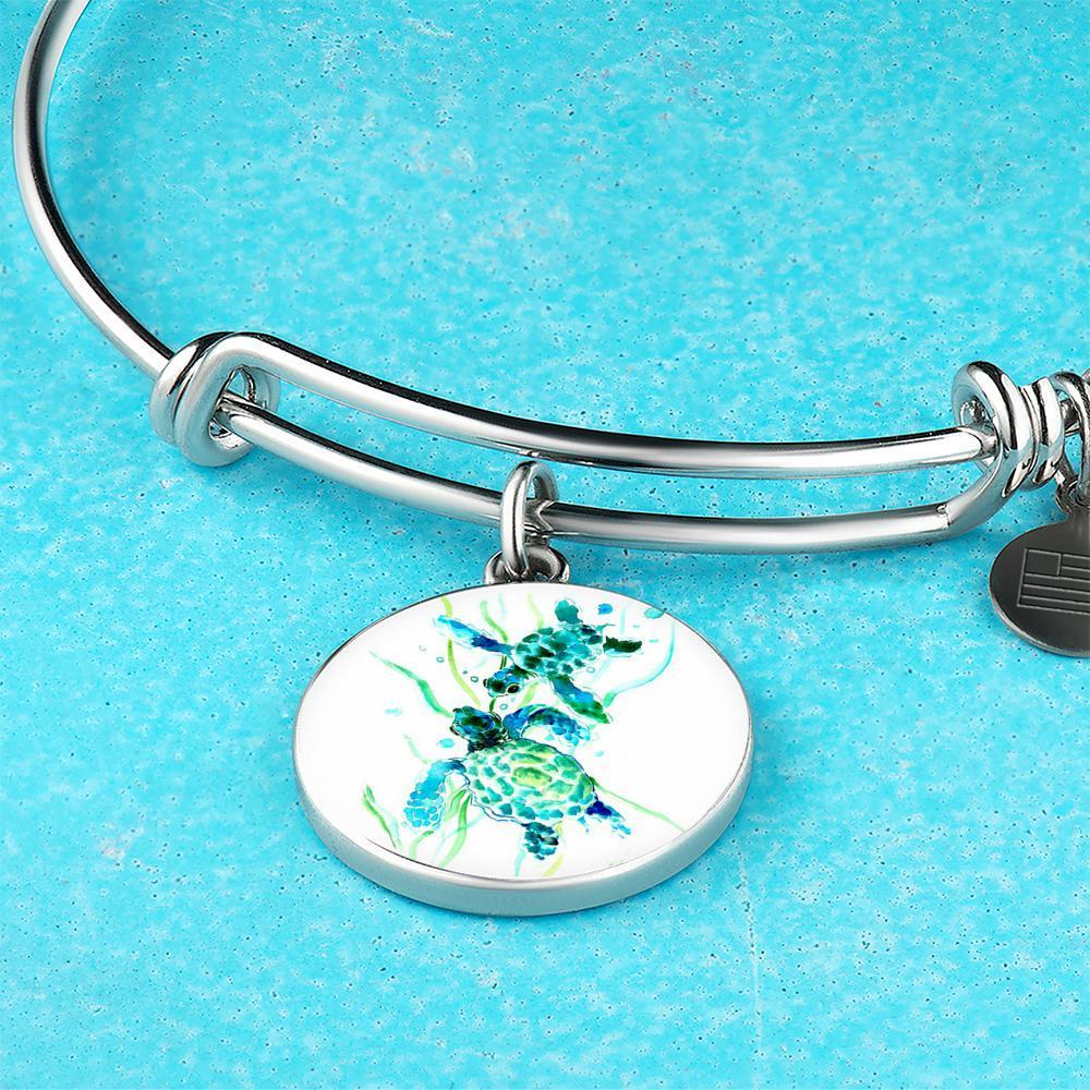Little Sea Turtles Bangle Bracelet
