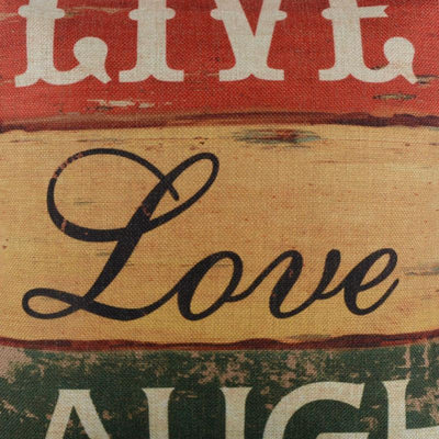 Live, Love, Laugh Pillow Cover