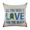 Love and the Beach Pillow Cover