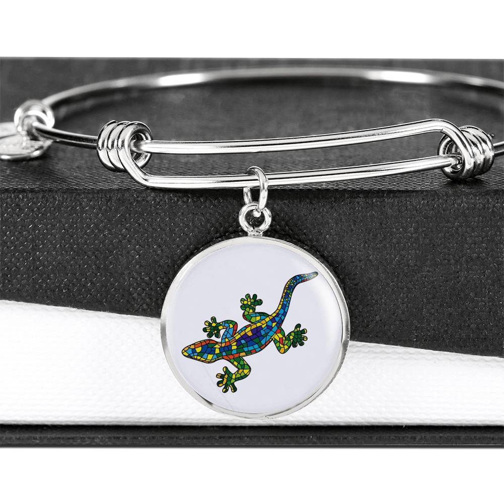 Lucky Gecko Bangle Bracelet