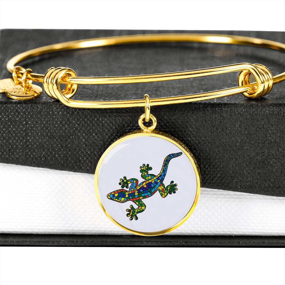 Lucky Gecko Bangle Bracelet