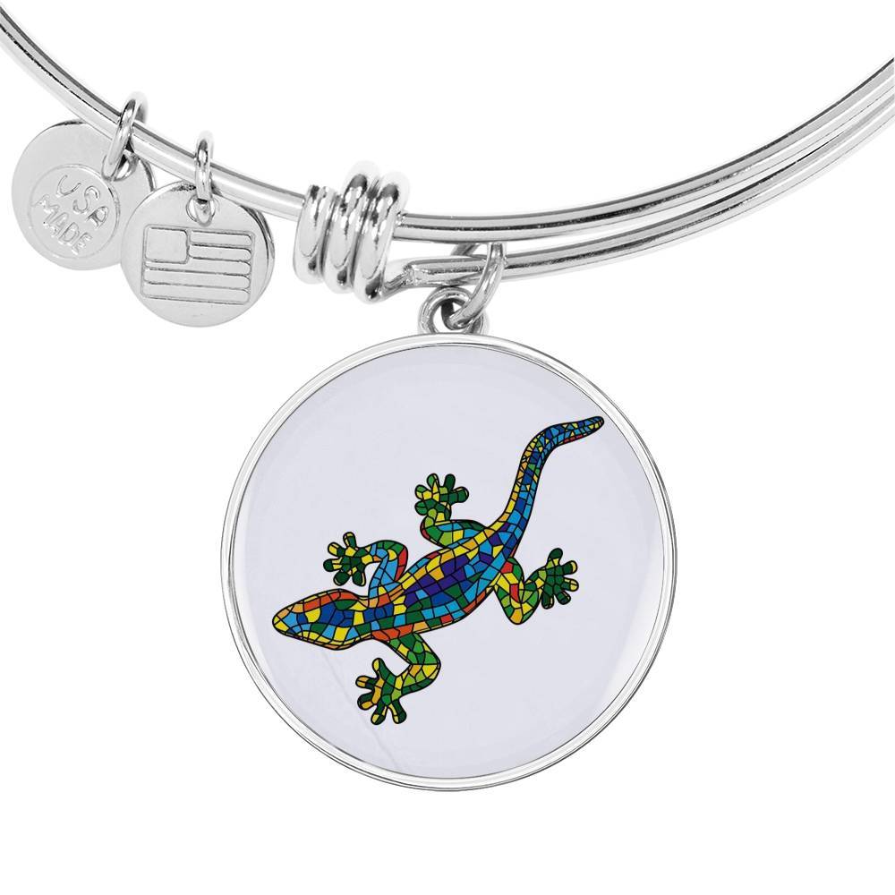 Lucky Gecko Bangle Bracelet