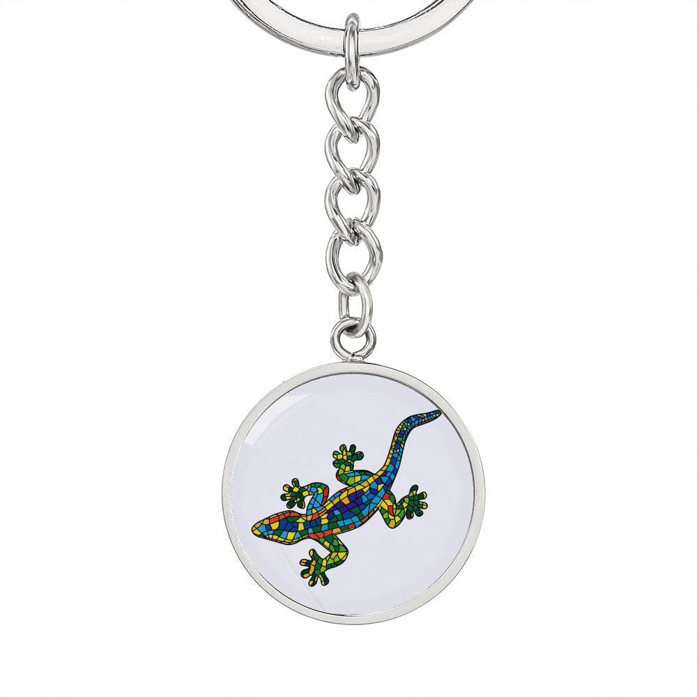 Lucky Gecko Beachy Keychain