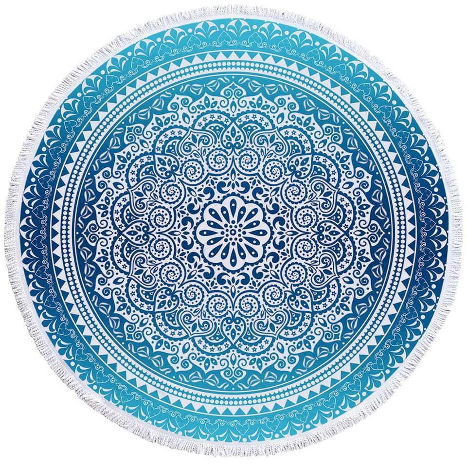 Mandala Blues Towel + Backpack
