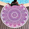 Mandala Mystique Round Beach Towel