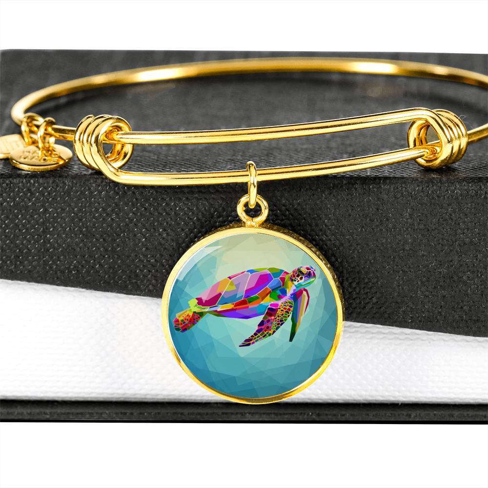 Maui Sea Turtle Bangle Bracelet