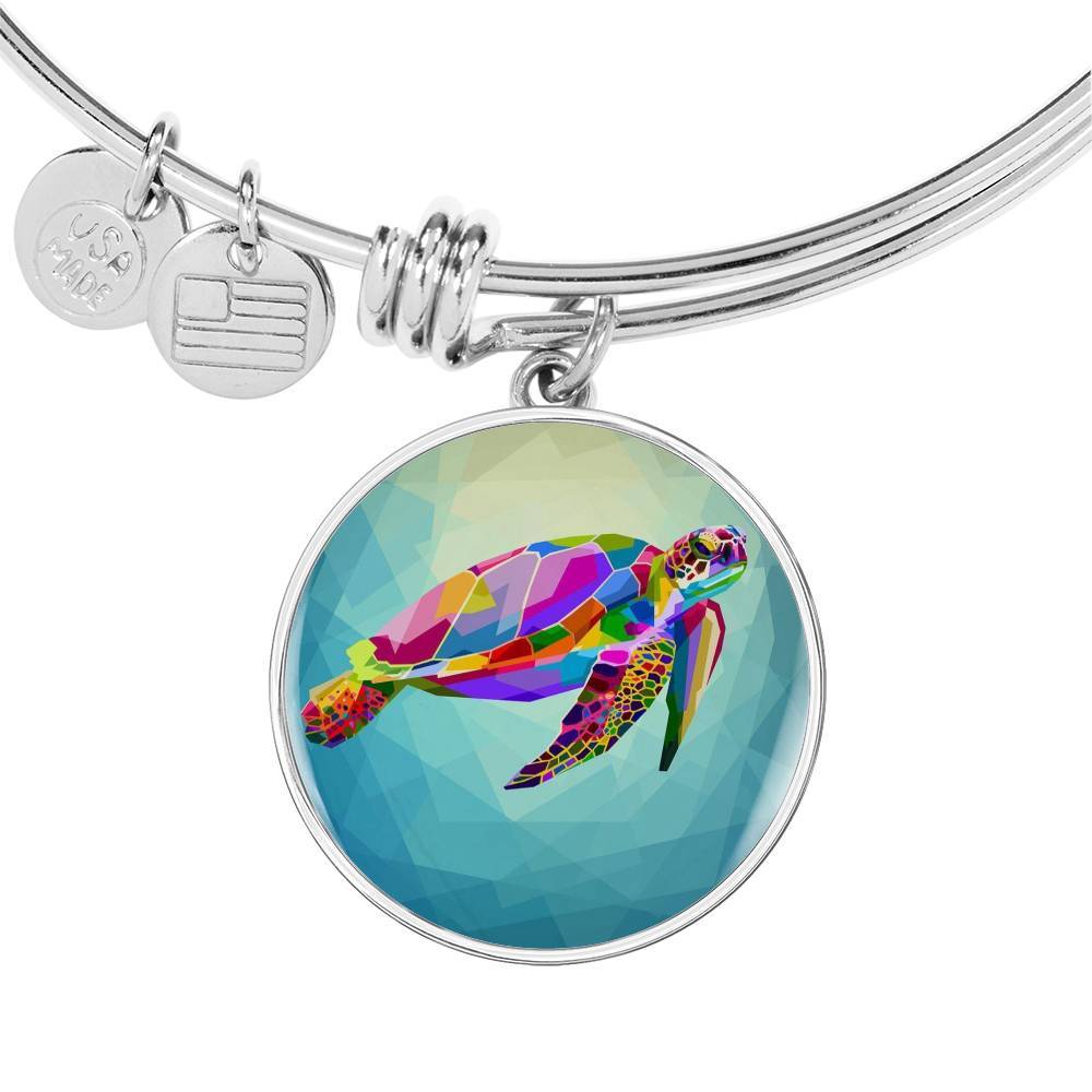 Maui Sea Turtle Bangle Bracelet