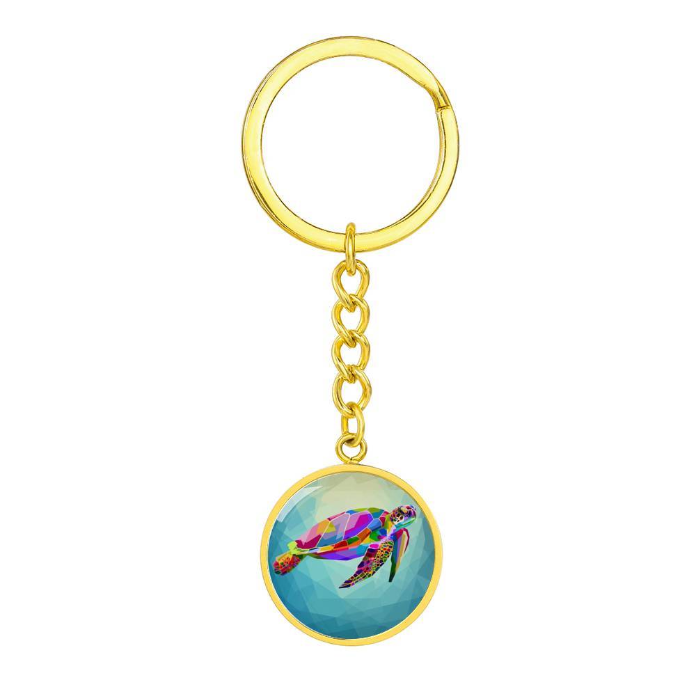 Maui Sea Turtle Beachy Keychain