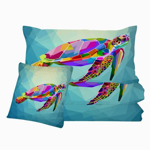 Maui Sea Turtle Comforter with Shams and Pillow Cover