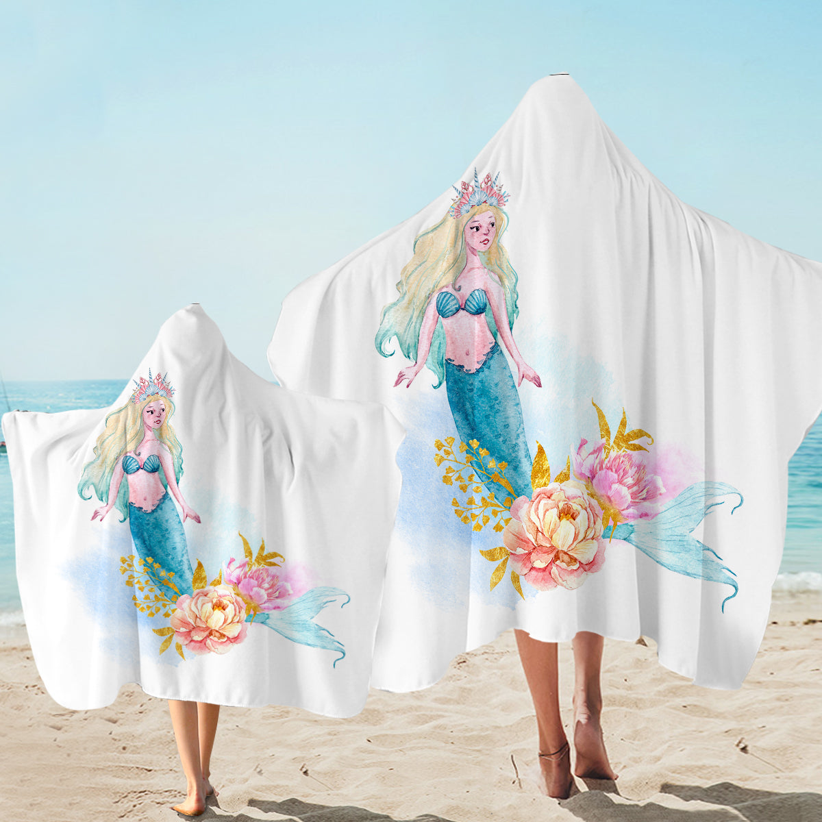 Mermaid Delight Hooded Towel