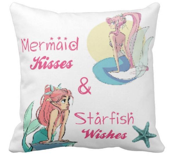 Mermaid Kisses Kid&#39;s Pillow Cover