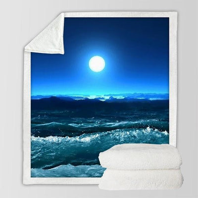Moonlight Magic Soft Sherpa Blanket