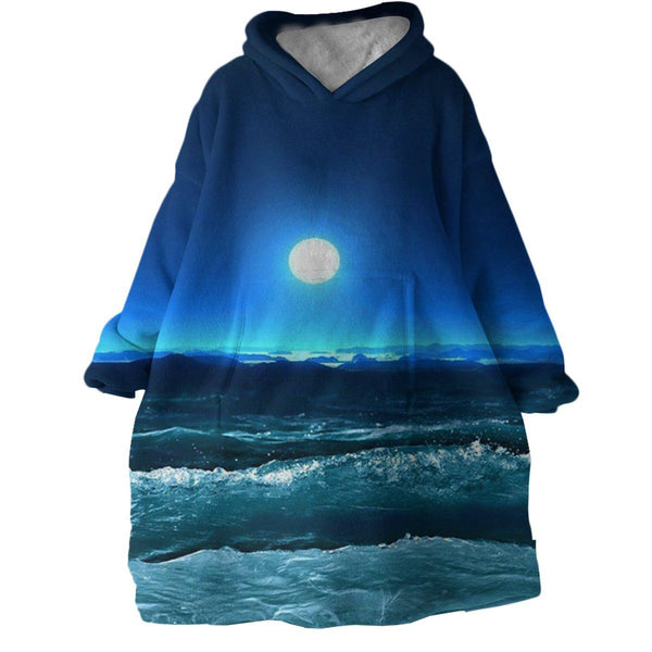 Perry Tree / Blue Moon Adult Hooded Pullover Sweatshirt - Tangled Up In Hue