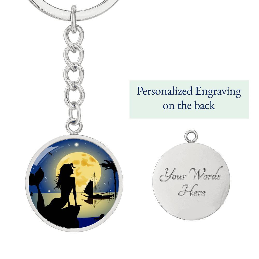 Moonlight Mermaid Beachy Keychain