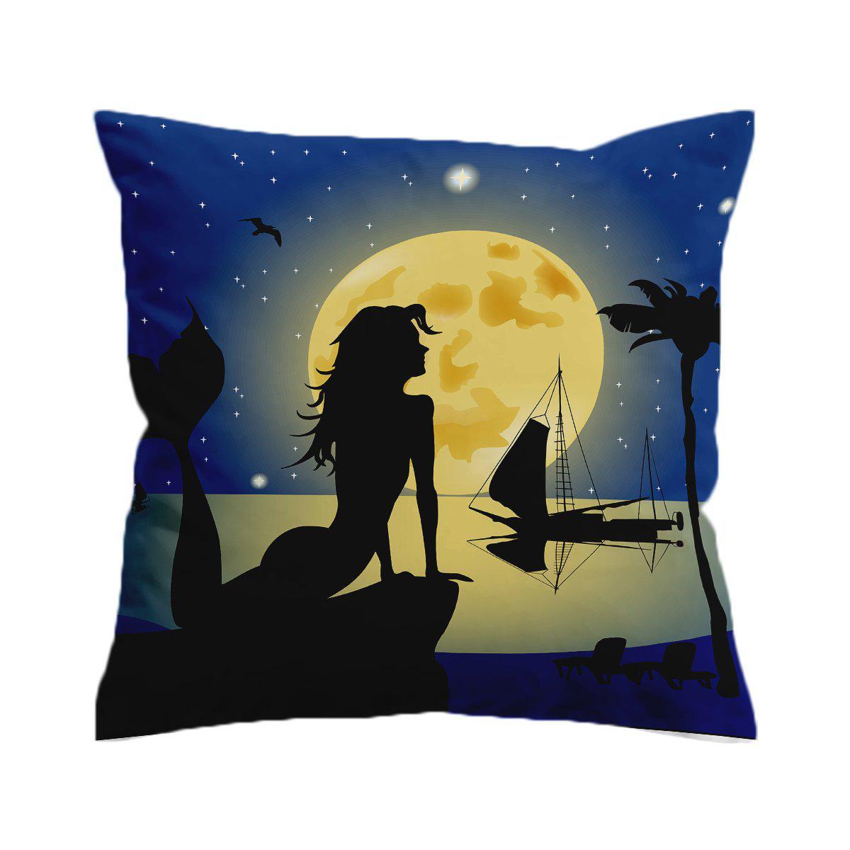 Moonlight Mermaid Pillow Cover