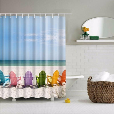 My Happy Place Shower Curtain