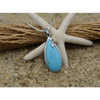 Natural Turquoise Teardrop Pendant - Only One Created
