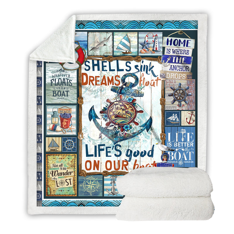 Nautical Dreams Bedspread Blanket