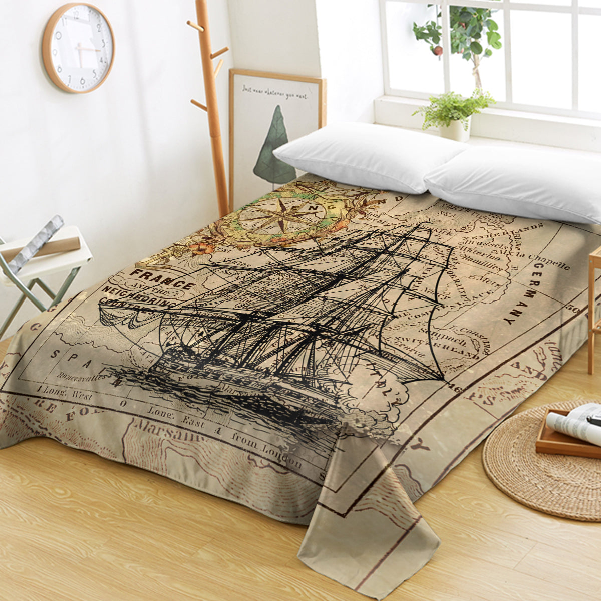 Vintage Nautical Sheet Set