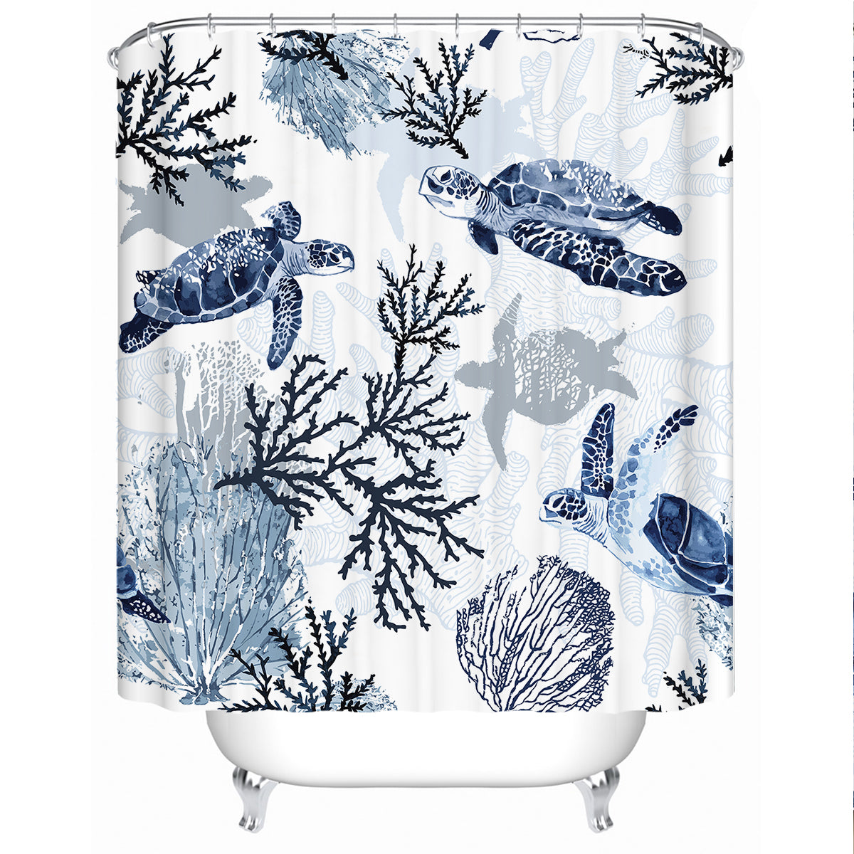 Sea Turtle Wonders Shower Curtain