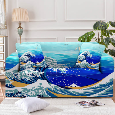 Great Wave Couch Cover