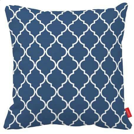 Navy Blue Geometric Pillow Cover
