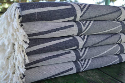 Navy Blue Sun 100% Cotton Towel