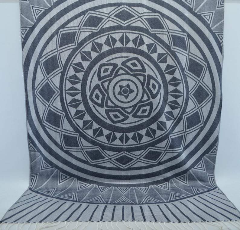 Navy Blue Sun 100% Cotton Towel