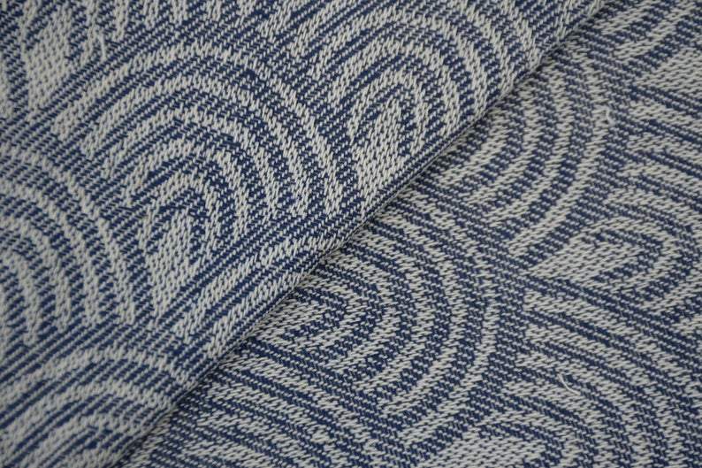 Navy Blue Waves 100% Cotton Towel