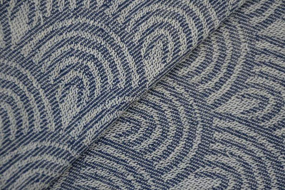 Navy Blue Waves 100% Cotton Towel