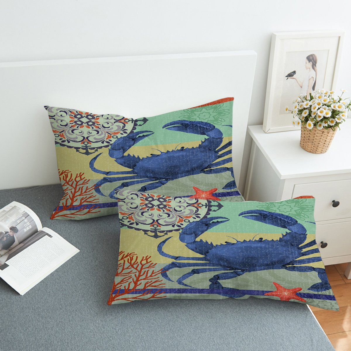 Crab Passion Pillow Sham