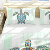 Ocean Turtle Reversible Bedcover Set
