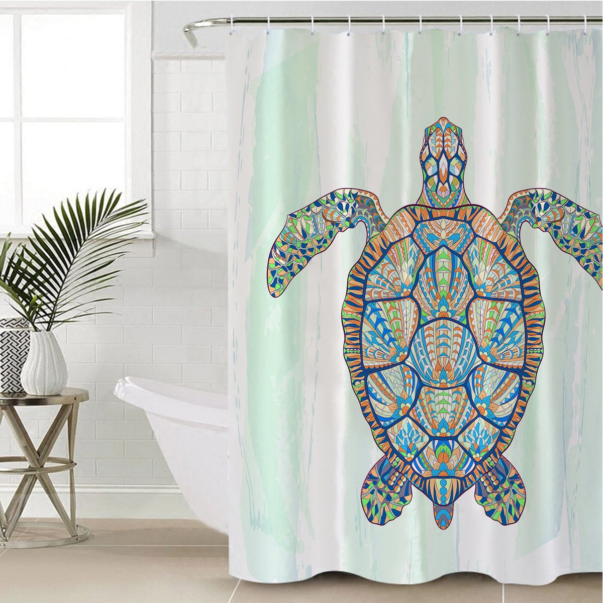 Ocean Turtle Shower Curtain